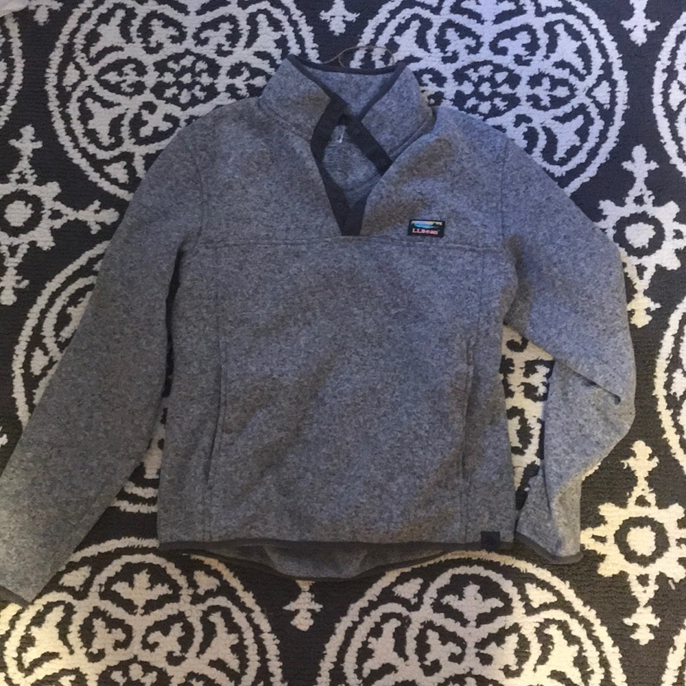 LL Bean Grey Pullover